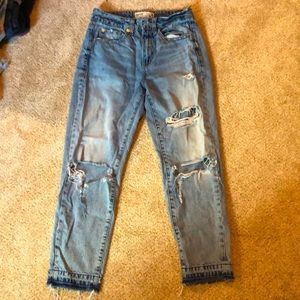 Size 3 Garage high waisted ripped jeans